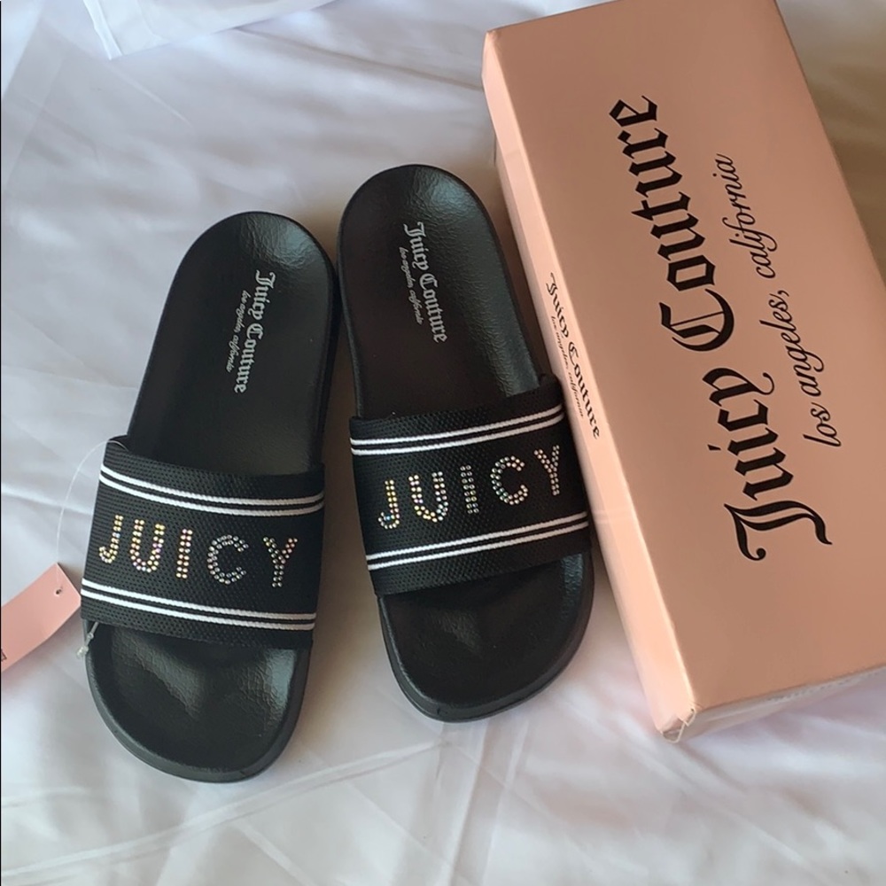 Black juicy couture slides
